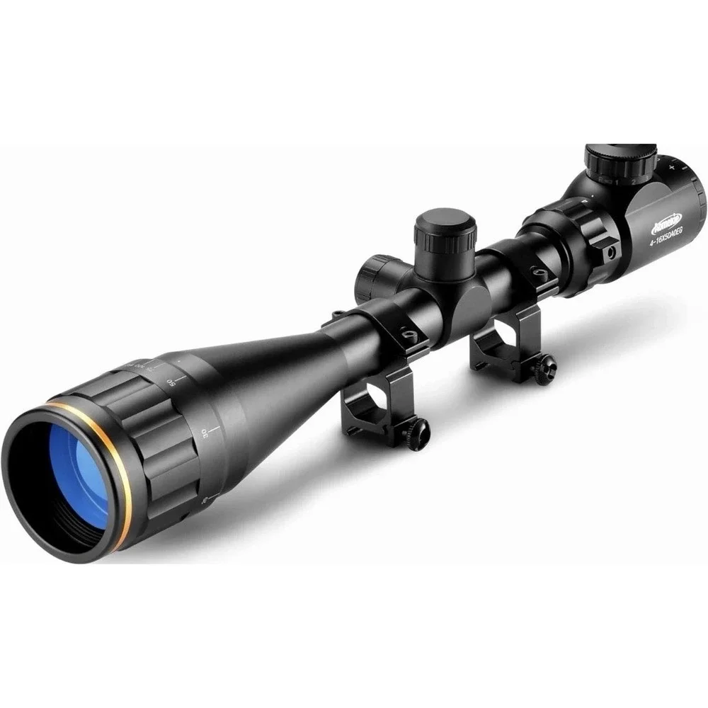 AOMEKIE Rifle Scope 4-16x50 Red Green Illuminated Long Range Optical Scope‎ with